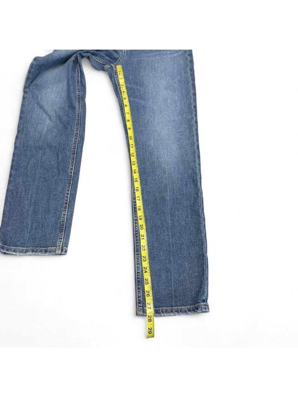 Everlane The High Rise Straight Jean Women's 24 Denim Preppy Medium Wash Blue - Picture 8 of 8